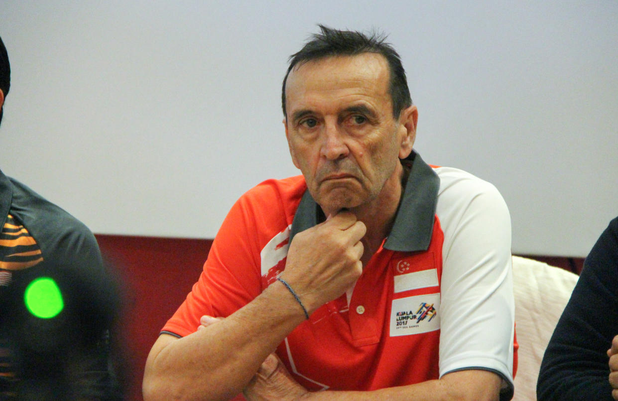 Singapore U-22 football coach Richard Tardy. (PHOTO: Nigel Chin / Yahoo News Singapore)