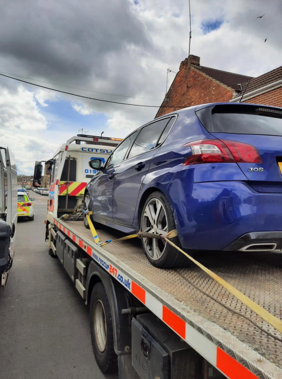Swindon Advertiser: One car was impounded during the crackdown
