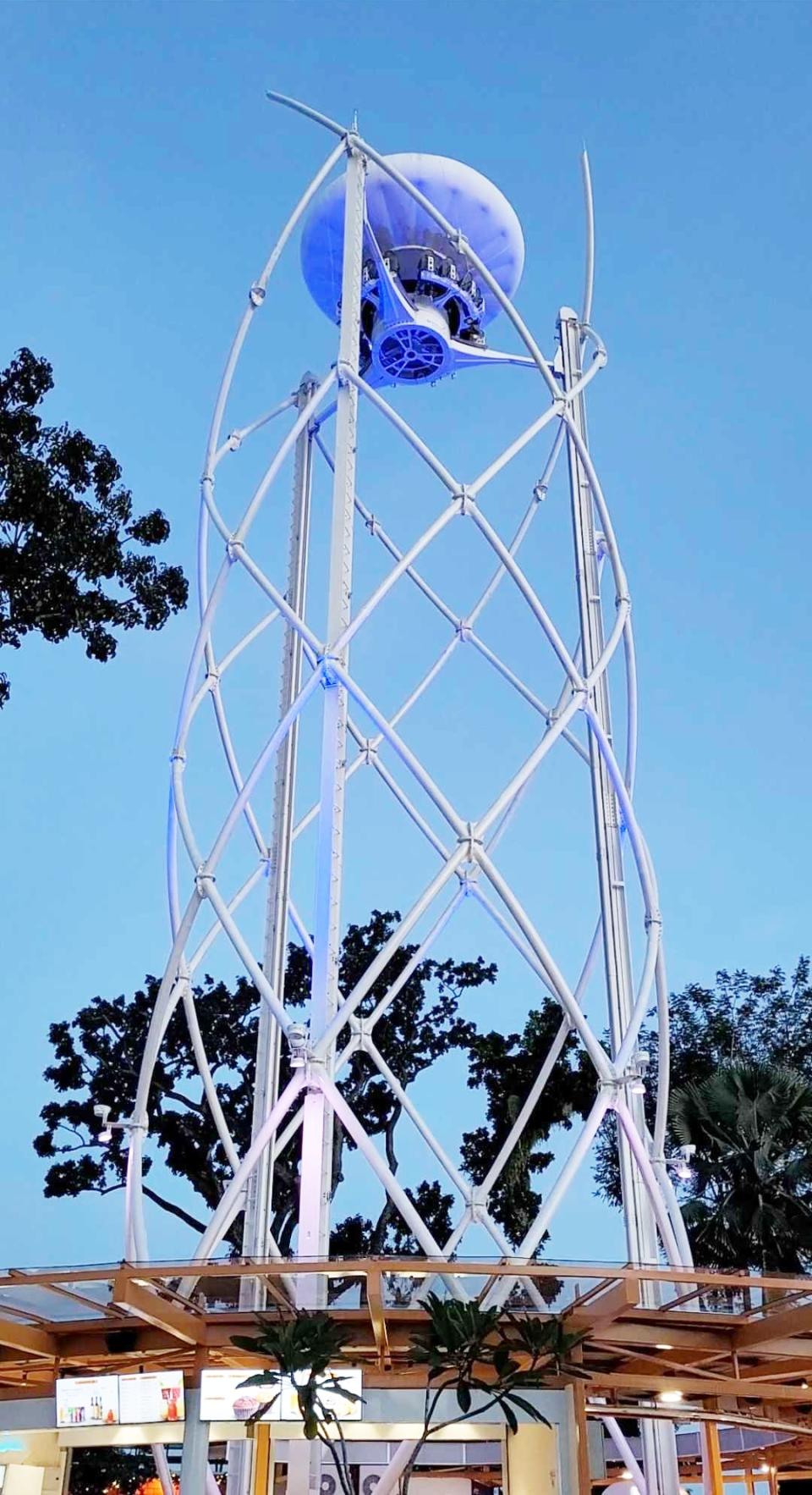 SkyHelix Sentosa is Singapore’s highest open-air panoramic ride. (Screenshot from video by Teng Yong Ping)
