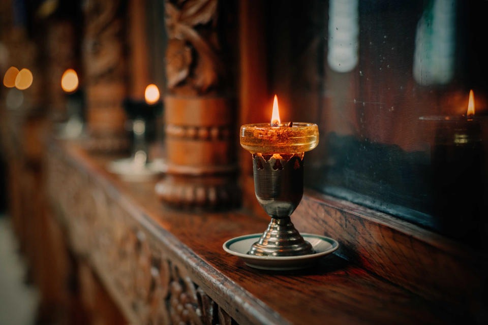 Icon lamp in church (Getty Images)