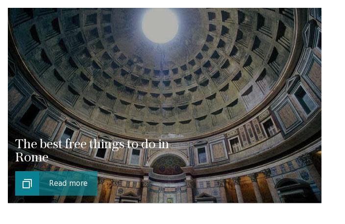 Rome: free things to do