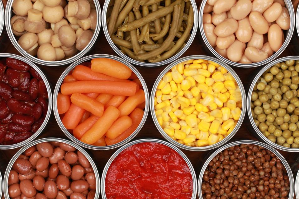 Canned vegetables