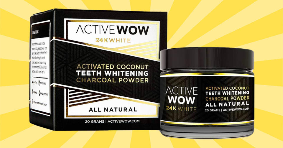 This charcoal powder is an all-natural teeth-whitening solution that actually works. (Photo: Amazon)