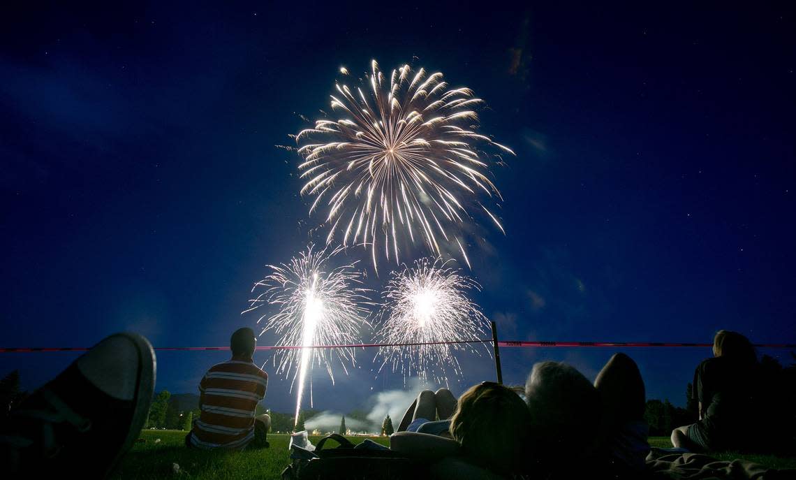 The City of Boise stages one of several Fourth of July fireworks shows spread around the Treasure Valley.