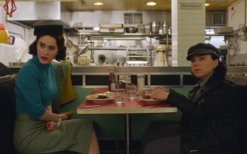 Rachel Brosnahan and Alex Borstein - Credit: Amazon