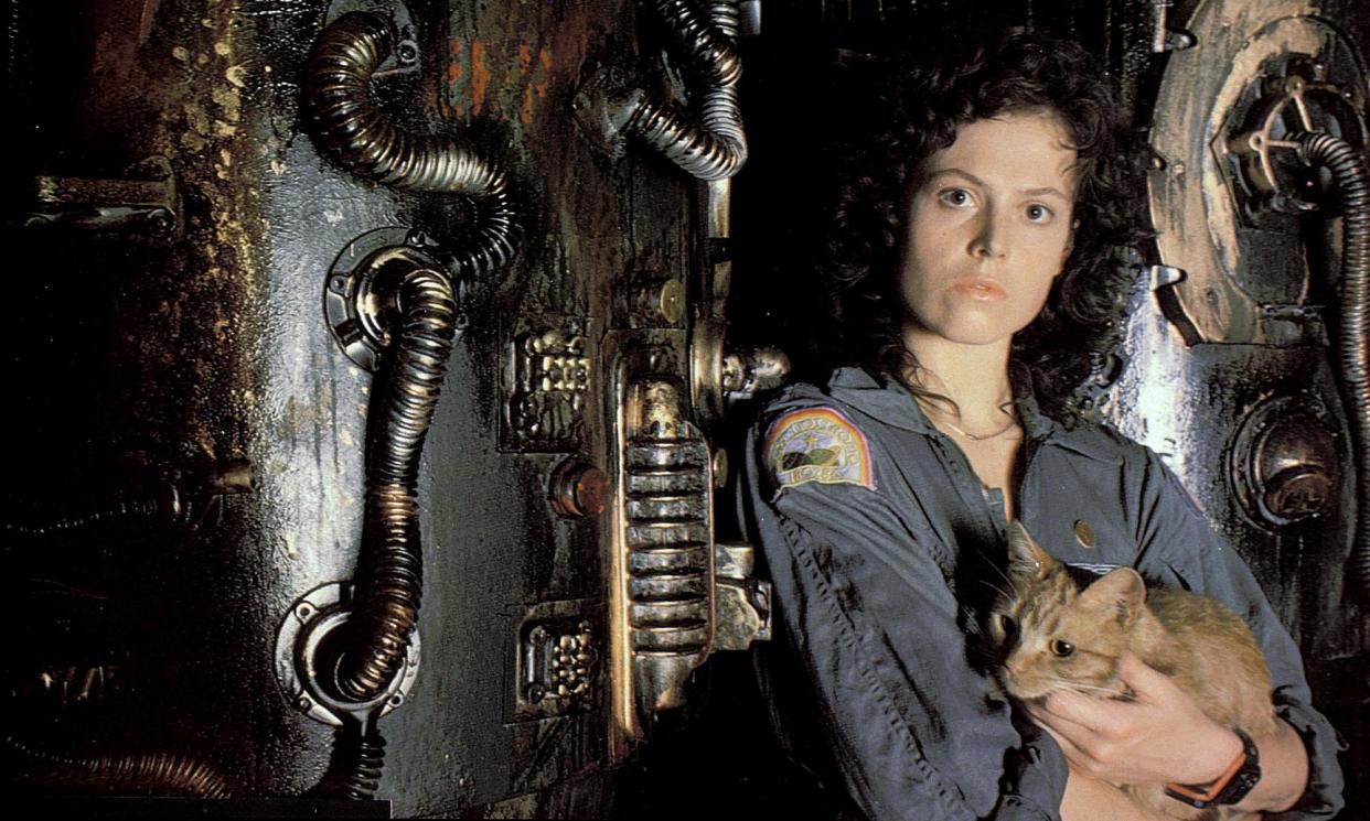 <span>Action hero … Sigourney Weaver as Ripley in Alien, with her ‘emotional support animal’ Jones</span><span>Photograph: 20th Century Fox/Allstar</span>