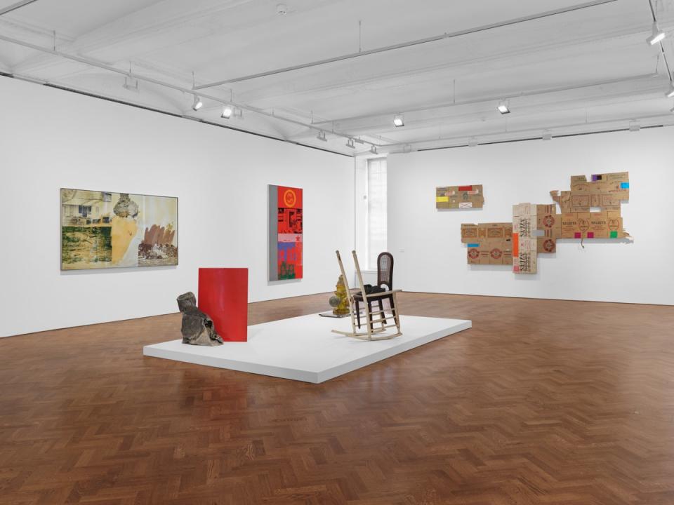The Roci exhibition covers all seven years of Rauschenberg’s ambitious (Eva Herzog/Thaddaeus Ropac Gallery)