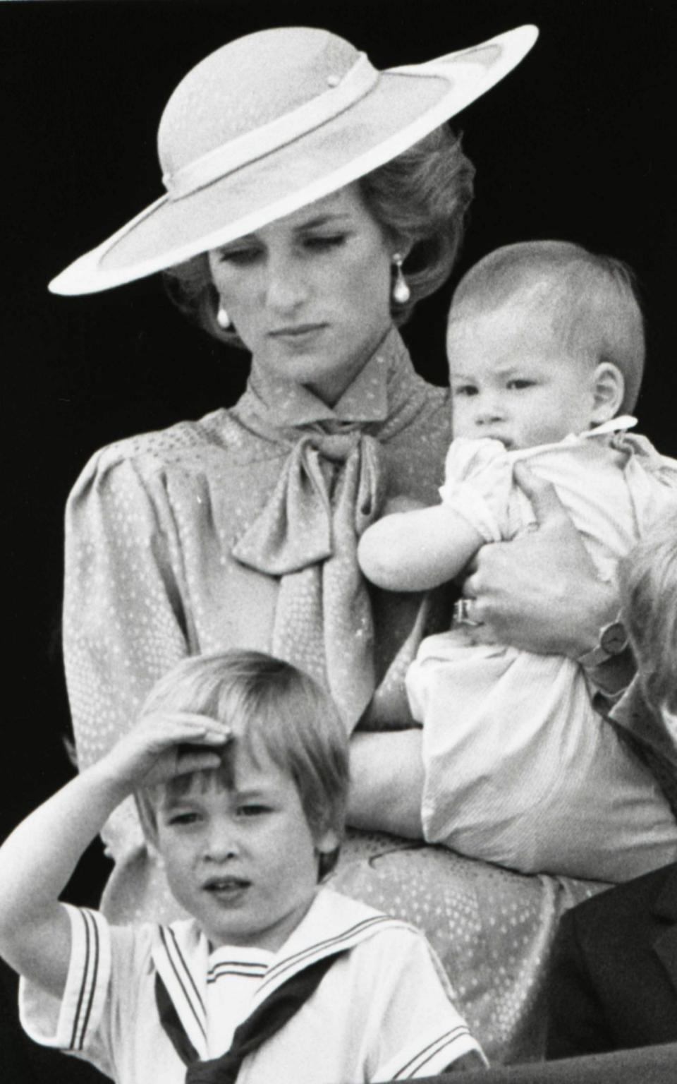 Princess Diana with Prince Harry and the two young princes at the Trooping of the Colour - Credit: Reuters