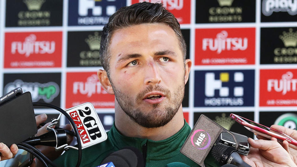 South Sydney captain Sam Burgess is taking legal action. Pic: Getty