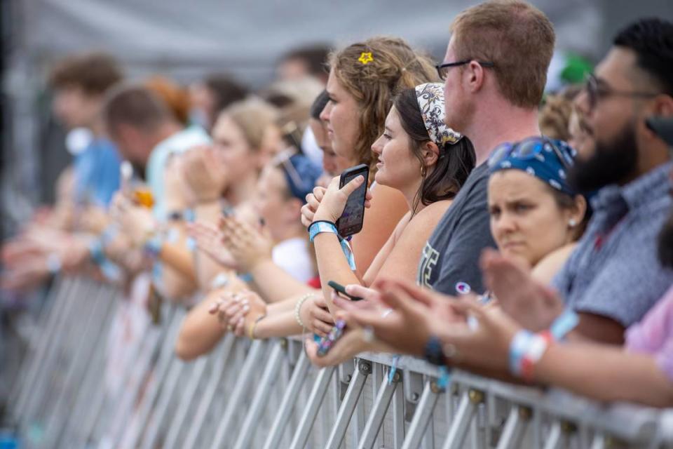 Fans at the Lovin’ Life Music Fest in Charlotte, NC on May 3, 2024.