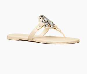 Tory Burch Miller Metal Double T Soft Sandals