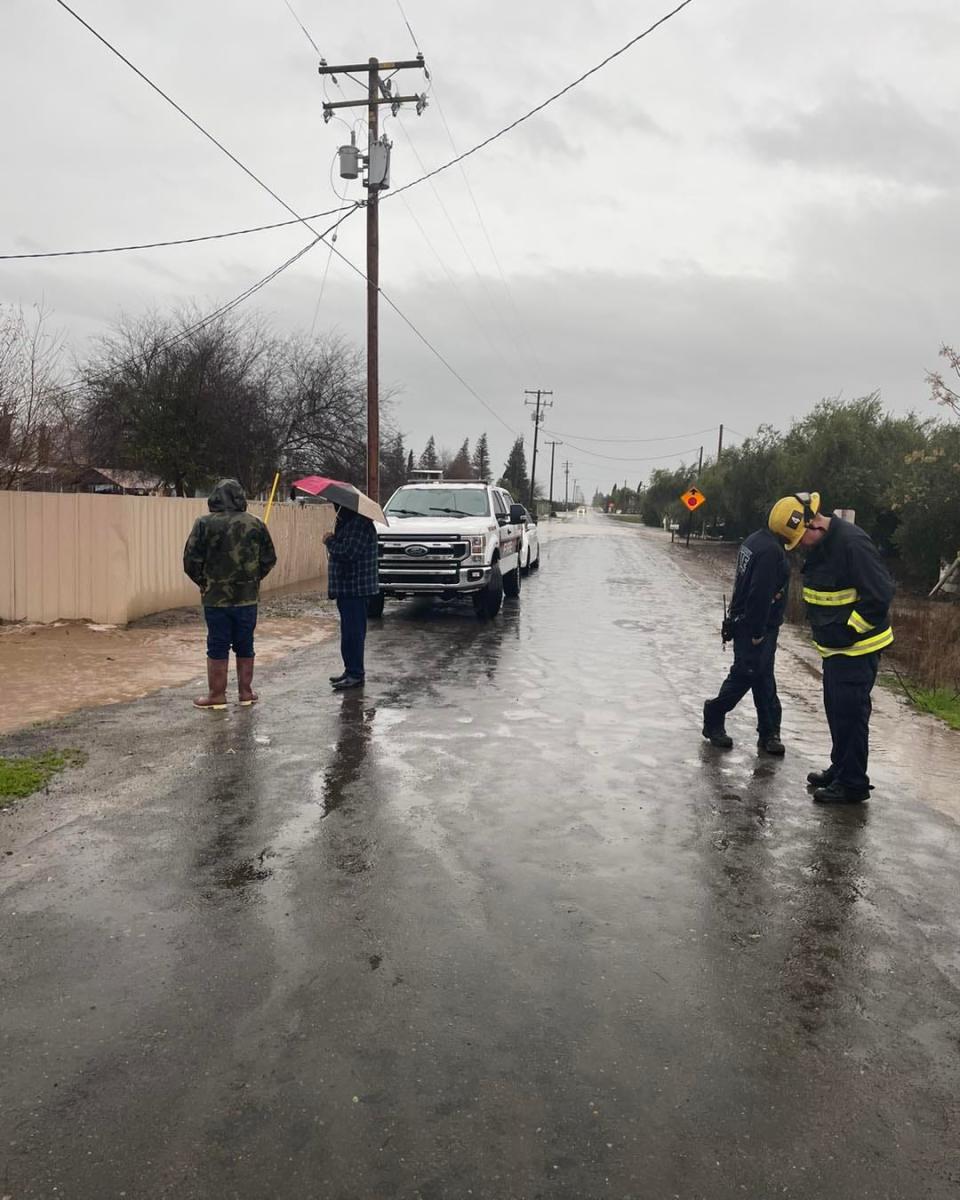 East Orosi experienced flooding after Monday's storm.