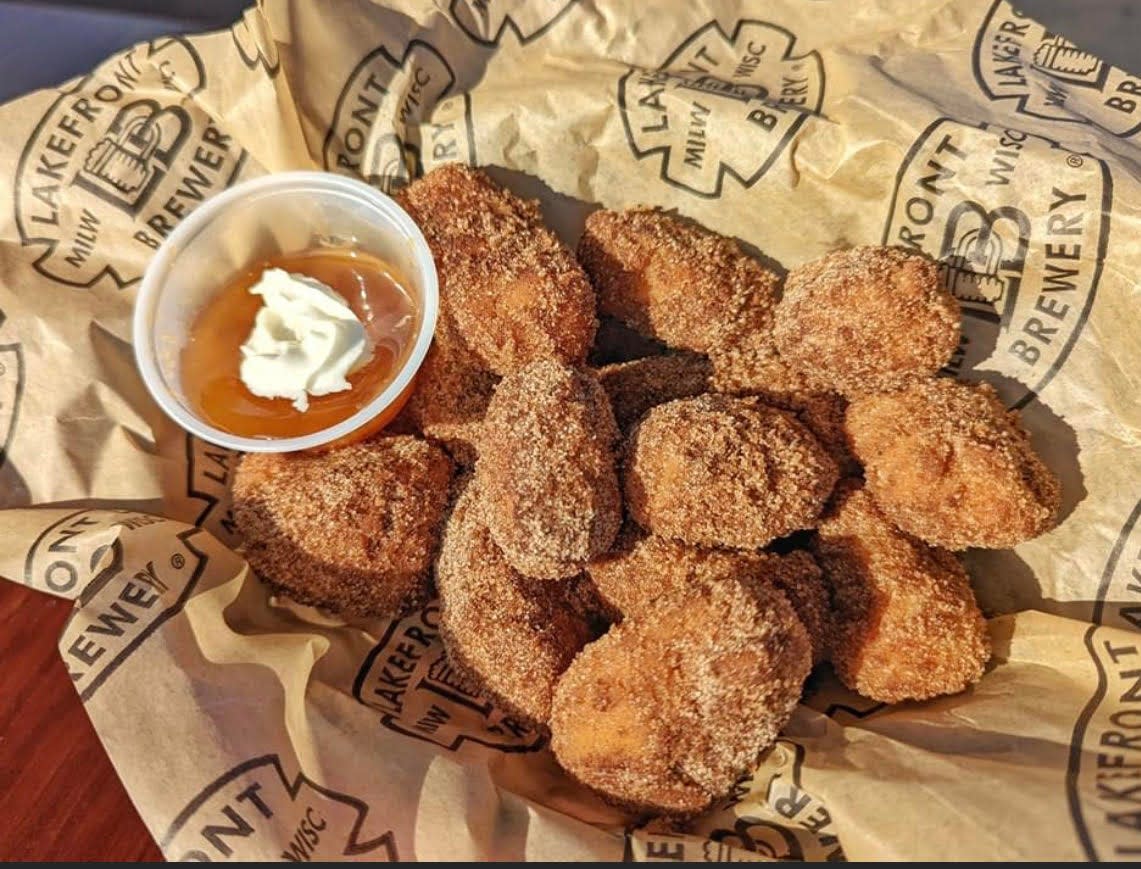 Lakefront Brewery is making pumpkin pie cheese curds, made with Clock Shadow Creamery cheese curds and battered with pumpkin pie and Pumpkin Lager batter.