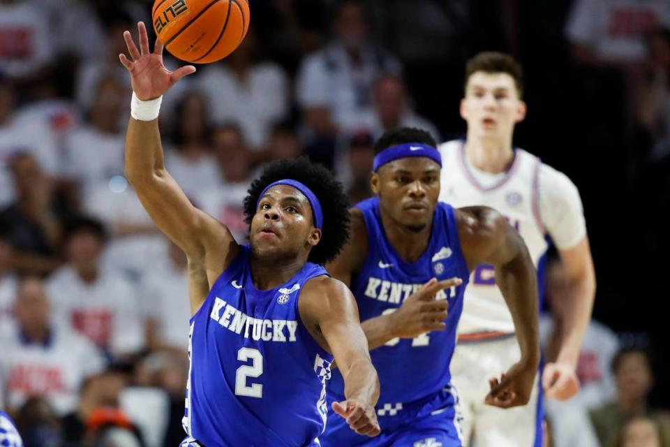 Kentucky guard Sahvir Wheeler (2) had 13 points, two rebounds, five assists and two steals in UK’s 71-63 win at Florida in last year’s regular-season finale.