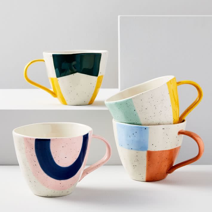 2) Pastel Speckle Mugs