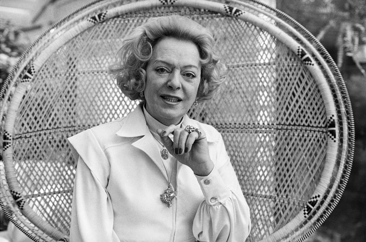 Christine Jorgensen at her home in 1977. (George Brich / AP file)