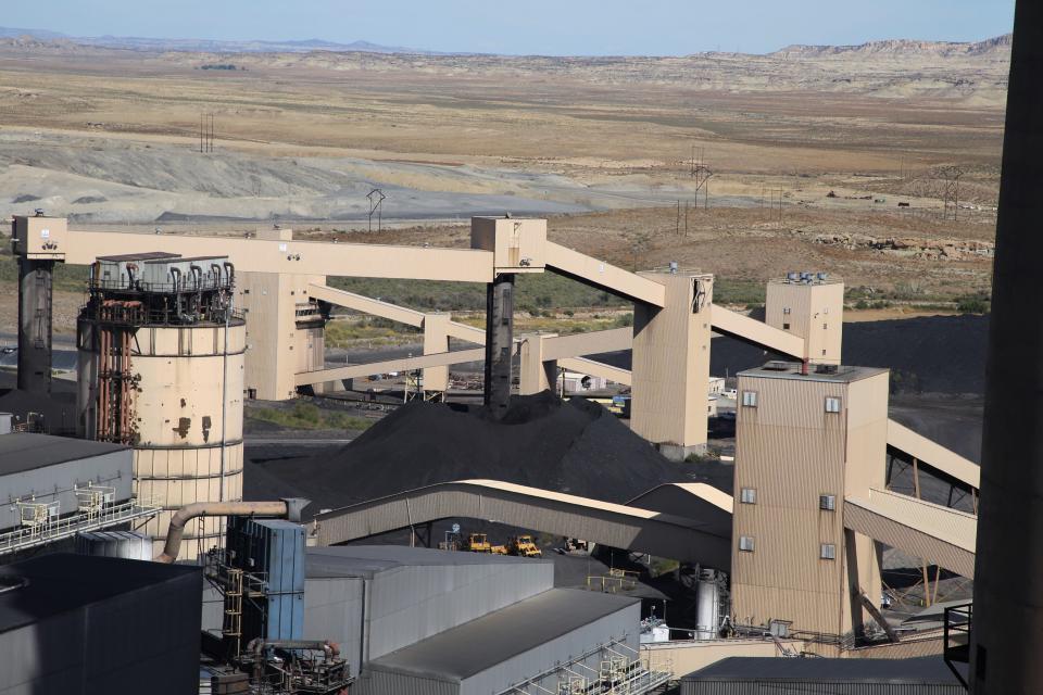 Coal is seen being delivered from the San Juan Mine to the San Juan Generating Station. An extension of the coal supply contract was reached between the station's operator and the mine's owner to provide enough coal to fuel the station until Sept. 30, 2022, when PNM plans to shut down operations.