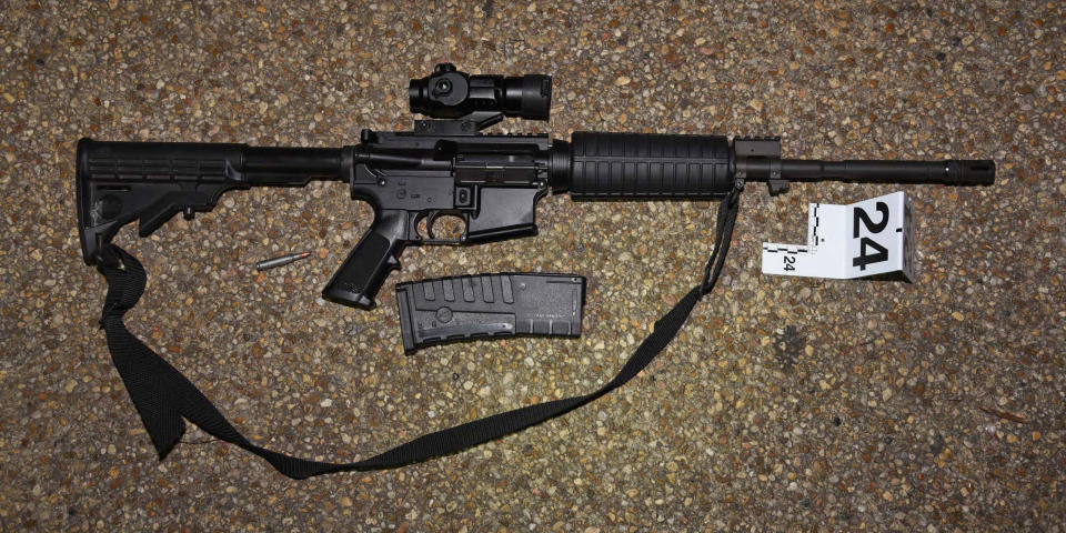 One of the weapons found in the truck of Lonnie Leroy Coffman in Washington, D.C., on Jan. 6, 2021. (U.S. Capitol Police)