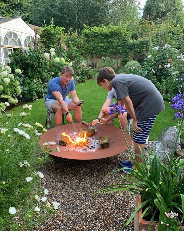 2) A fire pit