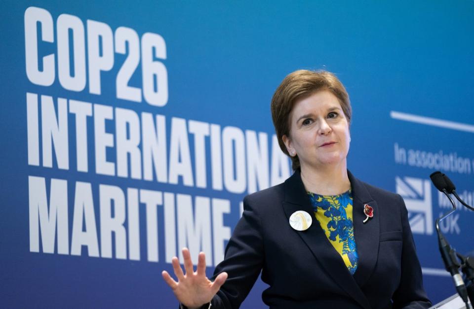 Nicola Sturgeon talked about climate change  (PA Wire)