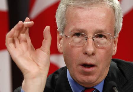 Then-Liberal leader Stephane Dion speaks during a news conference in Ottawa January 9, 2008. REUTERS/Chris Wattie/File Photo