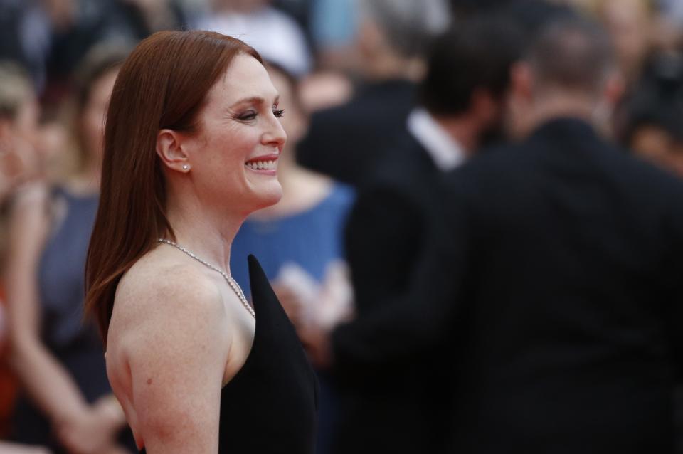 71st Cannes Film Festival - Screening of the film “Yomeddine” in competition - Red Carpet Arrivals - Cannes, France May 9, 2018.  Actor Julianne Moore poses. REUTERS/Stephane Mahe