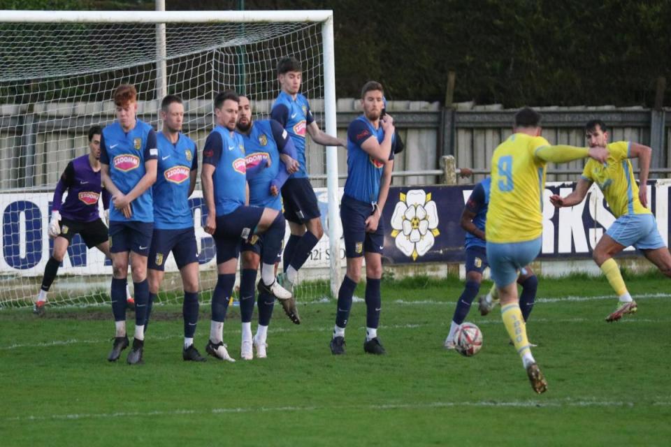 Tadcaster Albion wrapped up their 2023/24 season with a 4-0 drubbing over Hallam. Pic: Craig Dinsdale