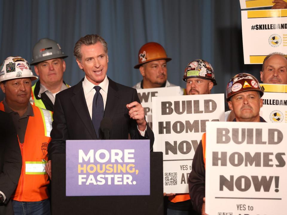 California Gov. Gavin Newsom, a Democrat, speaks during a press conference on September 28, 2022 in San Francisco, California.