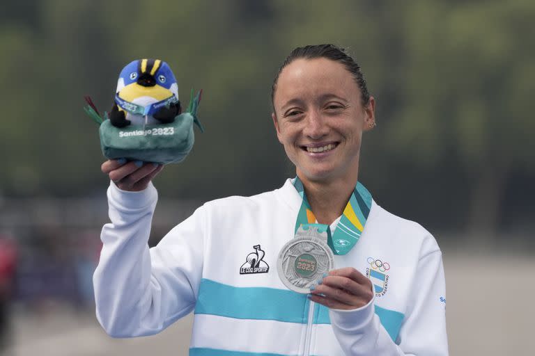 Florencia Borelli le dio a la Argentina la primera medalla panamericana en una maratón femenina