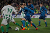 Soccer Football - La Liga Santander - Real Betis vs Real Madrid - Estadio Benito Villamarin, Seville, Spain - February 18, 2018 Real Madrid’s Cristiano Ronaldo in action REUTERS/Jon Nazca