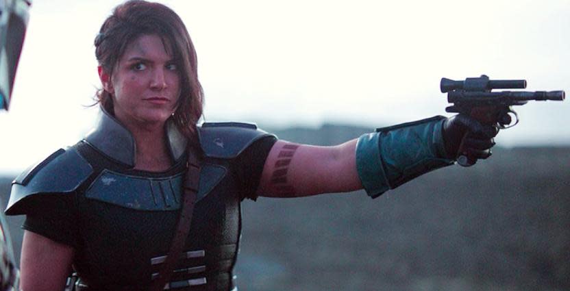 Imagen de Gina a Carano como Cara Dune en The Mandalorian (Crédito: Disney Plus))