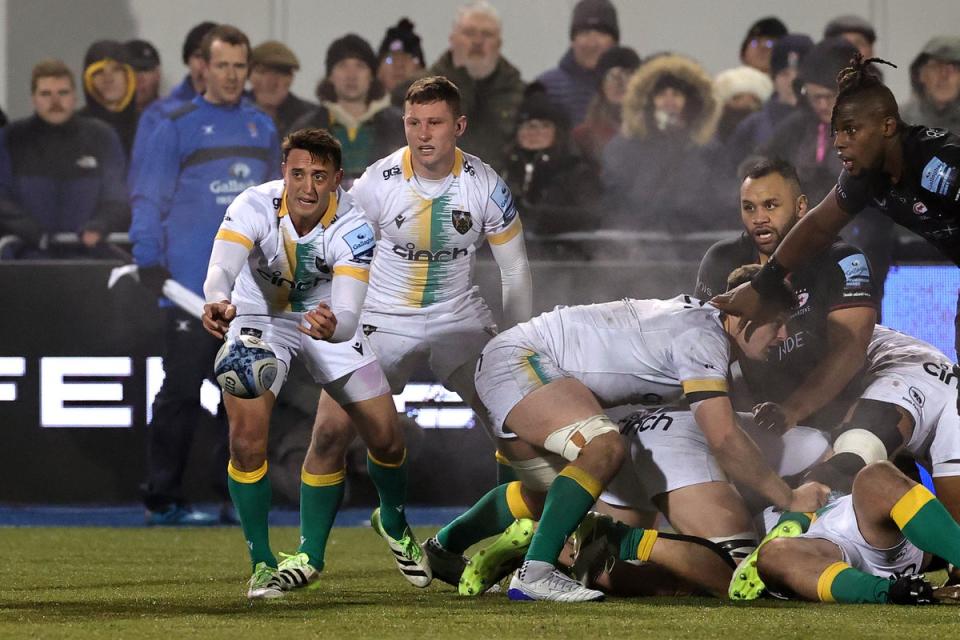 England scrum-half Alex Mitchell’s try helped Northampton to victory (Getty Images)