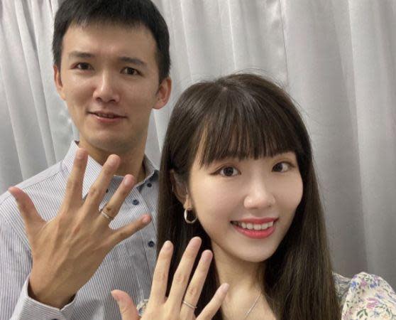 YouTuber台南Josh（左）新婚才半年，就爆出被妻子（右）家暴。（翻攝自台南Josh IG）