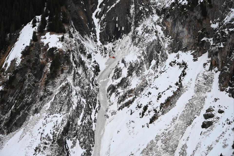 The avalanche hit near Gstelliwang in the Bernese Alps  (Bern Canton Police)