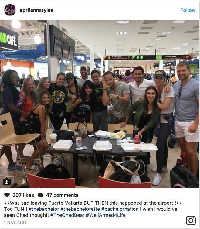 The rest of the cast was spotted leaving Mexico over the weekend. Source: Instagram