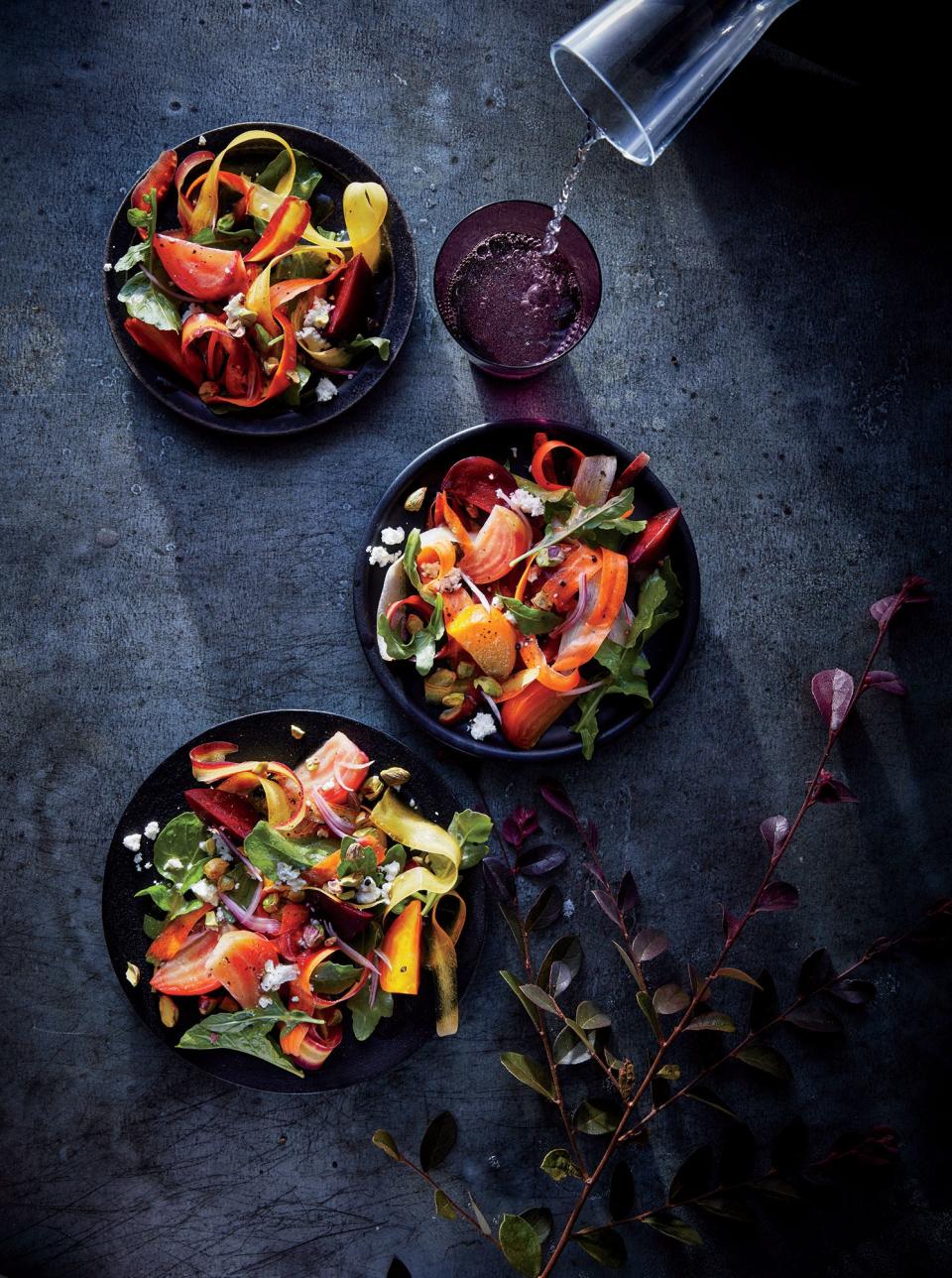 Tricolor Beet-and-Carrot Salad