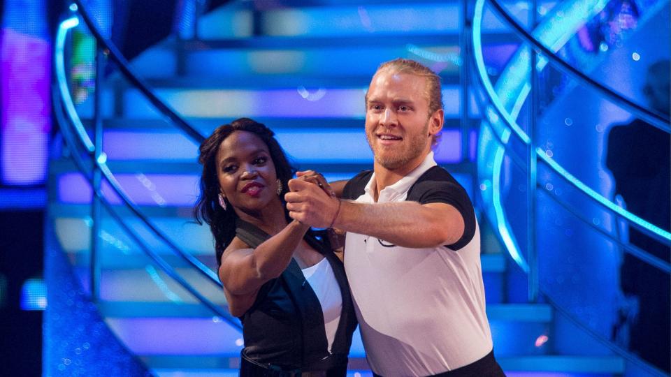 Oti is partnered with Jonnie in this year’s series. Copyright: [BBC]