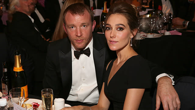 Congrats are in order for director Guy Ritchie, who married model girlfriend Jacqui Ainsley at the couple’s home in Wiltshire, England on Thursday. <strong>WATCH: 9 Celebrity Weddings We're Still Waiting For </strong> The star-studded guest list included many of Ritchie’s A-list friends like David Beckham, Brad Pitt and Jason Statham. Guests shared pics of the big day on Instagram, tracking the event with the hashtag "#jaxguyjuly" and the shots feature many famous faces. Statham snapped a selfie with girlfriend Rosie Huntington-Whiteley and friends, including <em>Batman v Superman: Dawn of Justice</em> star Henry Cavill, who stars in Ritchie's upcoming spy adaptation <em>The Man from U.N.C.L.E..</em> <strong>PICS: The Biggest Celebrity Weddings of 2015 </strong> Other guests snapped shots of Pitt and Beckham looking dapper at the couple’s beautiful Ashcombe estate. <strong>WATCH: The 7 Best Wedding Movies of All Time </strong> Ritchie himself even shared some snaps from the big day, posting a selfie with his groomsmen on a plane before the ceremony, celebrating "the beginning of something fun." Ritchie and Ainsley have been dating since April 2010 and are parents to three children, 3-year-old son Rafael, 2-year-old daughter Rivka and 1-year-old son Levi. It’s the second wedding for Ritchie, who was married to Madonna from 2000 to 2008. The couple share two sons, 14-year-old Rocco and 9-year-old David. <strong>WATCH: Celebrity Summer Wedding Watch: Who's Getting Hitched? </strong>