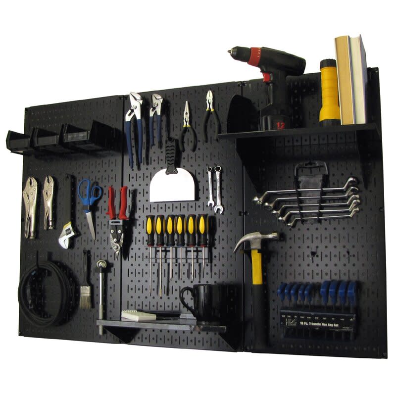 <p><a href="https://go.redirectingat.com?id=74968X1596630&url=https%3A%2F%2Fwww.wayfair.com%2Fstorage-organization%2Fpdp%2Fwall-control-pegboard-standard-tool-storage-32-h-x-48-w-kit-wlcn1010.html&sref=https%3A%2F%2Fwww.bestproducts.com%2Flifestyle%2Fg1453%2Ffathers-day-gifts-ideas%2F" rel="nofollow noopener" target="_blank" data-ylk="slk:Shop Now;elm:context_link;itc:0" class="link ">Shop Now</a></p><p>Black Pegboard Standard Tool Storage</p><p>$133.55</p><p>wayfair.com</p>