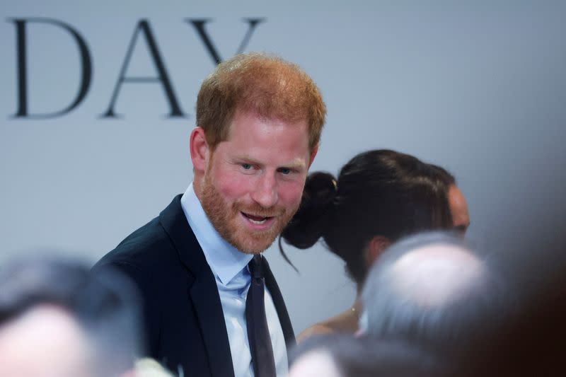 Foto de Archivo: Harry y Meghan asisten en Nueva York al acto conmemorativo del Día Mundial de la Salud Mental