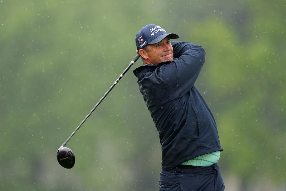 Padraig Harrington plays a shot at the 2023 PGA Championship
