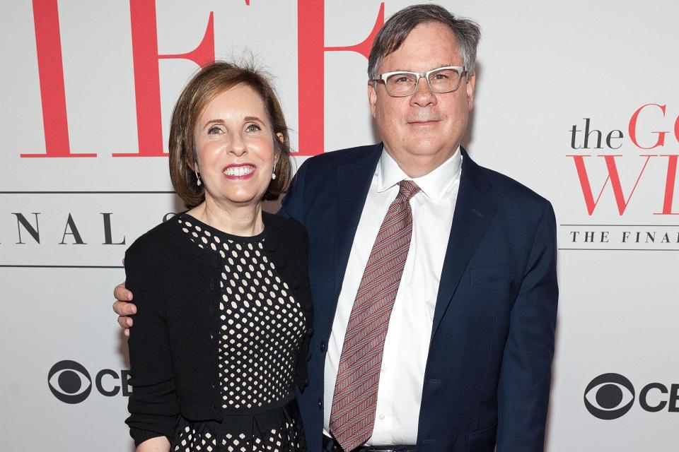 NEW YORK, NY - APRIL 28: Michelle King (L) and Robert King attend "The Good Wife" Finale Party at the Museum of Modern Art on April 28, 2016 in New York City. (Photo by D Dipasupil/FilmMagic)