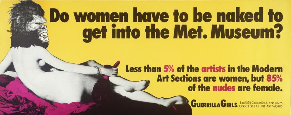 10 paintings that changed the world - In pictures: Do Women Have To Be Naked To Get Into the Met. Museum?, 1989, Guerrilla Girls (Tate)