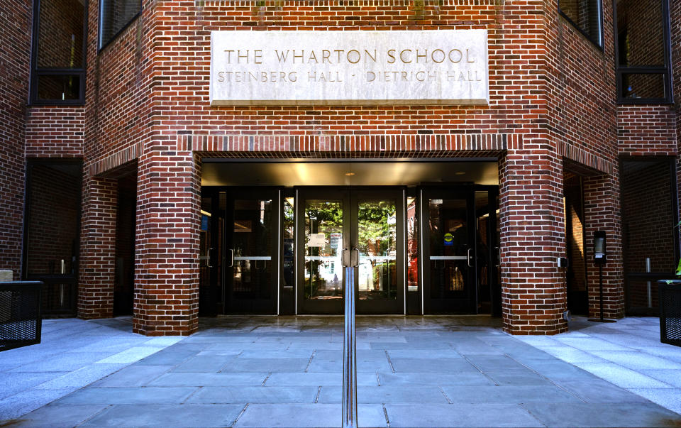 The Wharton School of the University of Pennsylvania in Philadelphia (Hannah Beier / Bloomberg via Getty Images file )
