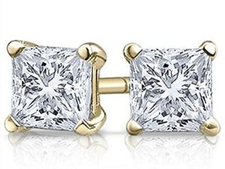 sells real diamond earrings — studs start at just $60