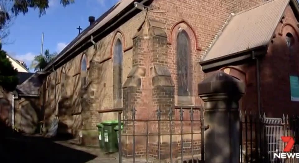 Erskineville Anglican Church will ban yoga from the end of June. Photo: 7 News