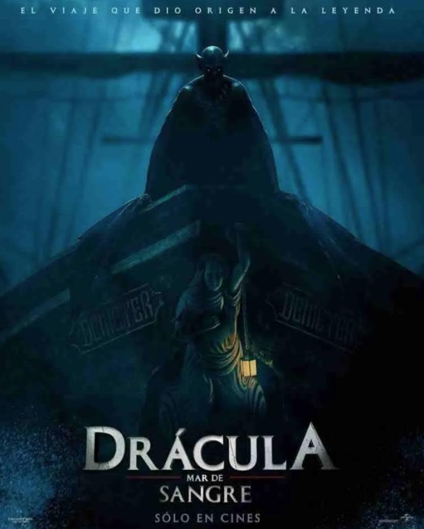 Póster oficial de Drácula: mar de sangre (Crédito: Universal Pictures México))