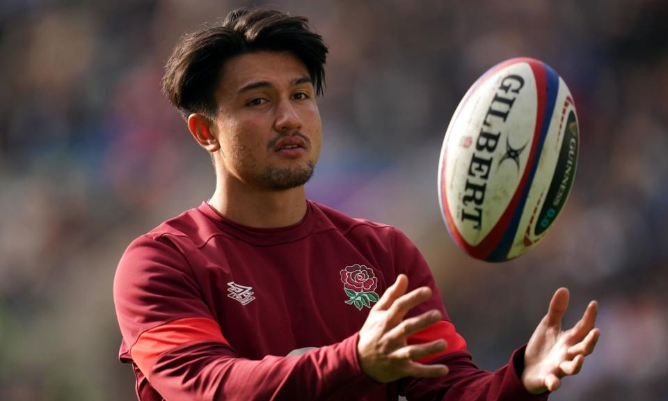 <span>Marcus Smith is hoping to feature against Scotland after missing <a class="link " href="https://sports.yahoo.com/soccer/teams/england-women/" data-i13n="sec:content-canvas;subsec:anchor_text;elm:context_link" data-ylk="slk:England;sec:content-canvas;subsec:anchor_text;elm:context_link;itc:0">England</a>’s opening two Six Nations matches.</span><span>Photograph: Adam Davy/PA</span>