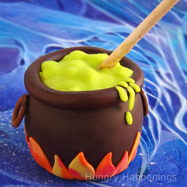 Caramel Apple Cauldrons