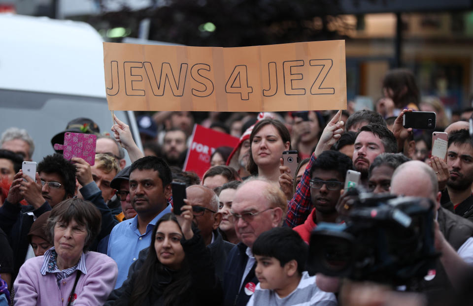 The Labour leader’s ratings have taken a battering in a recent row over anti-Semitism (PA)